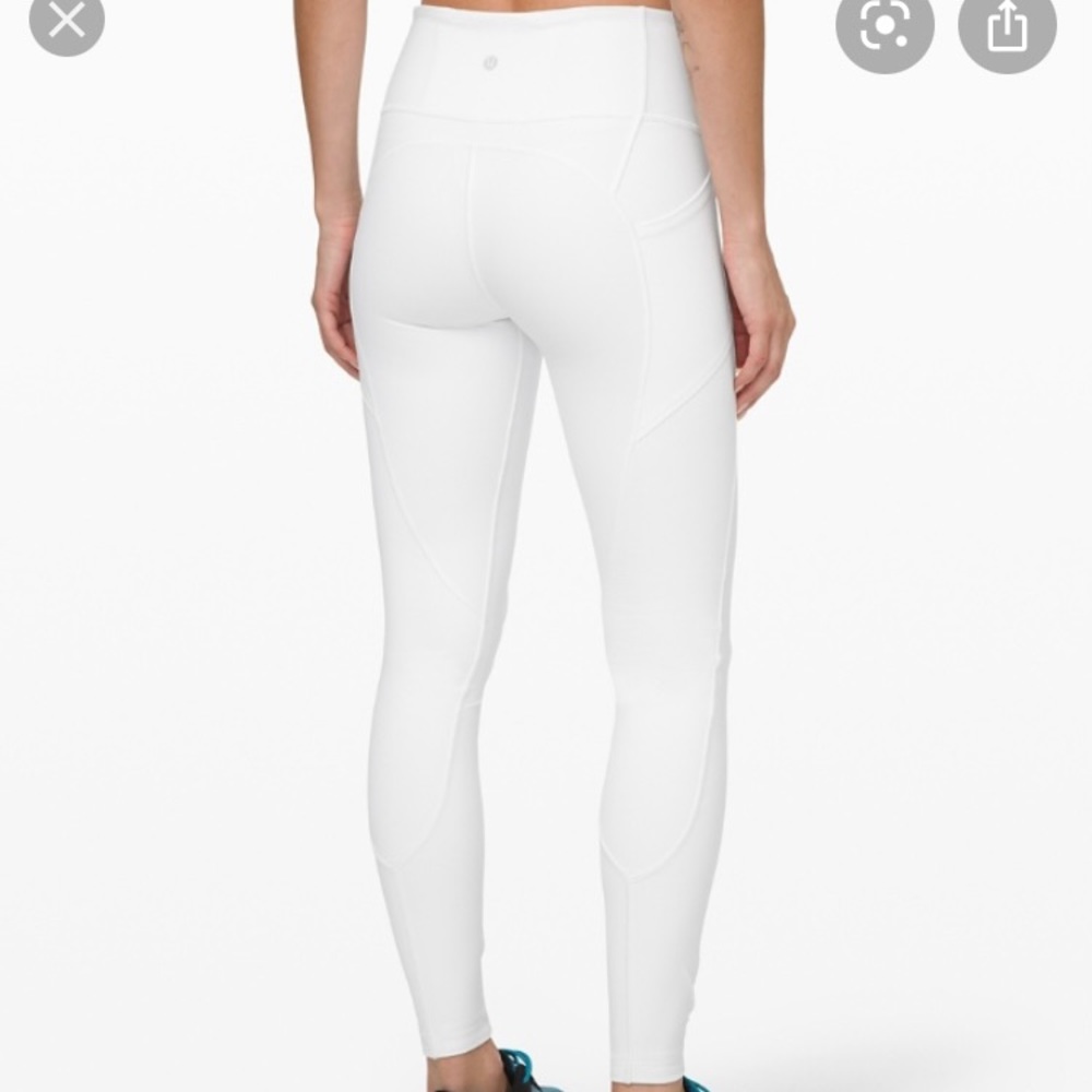White “all the right places” lululemon leggings